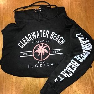 Clearwater Beach FL black sweatshirt